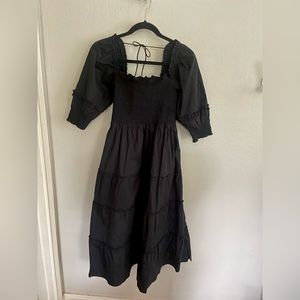 NWT - Small black Hill House Nesli Nap Dress